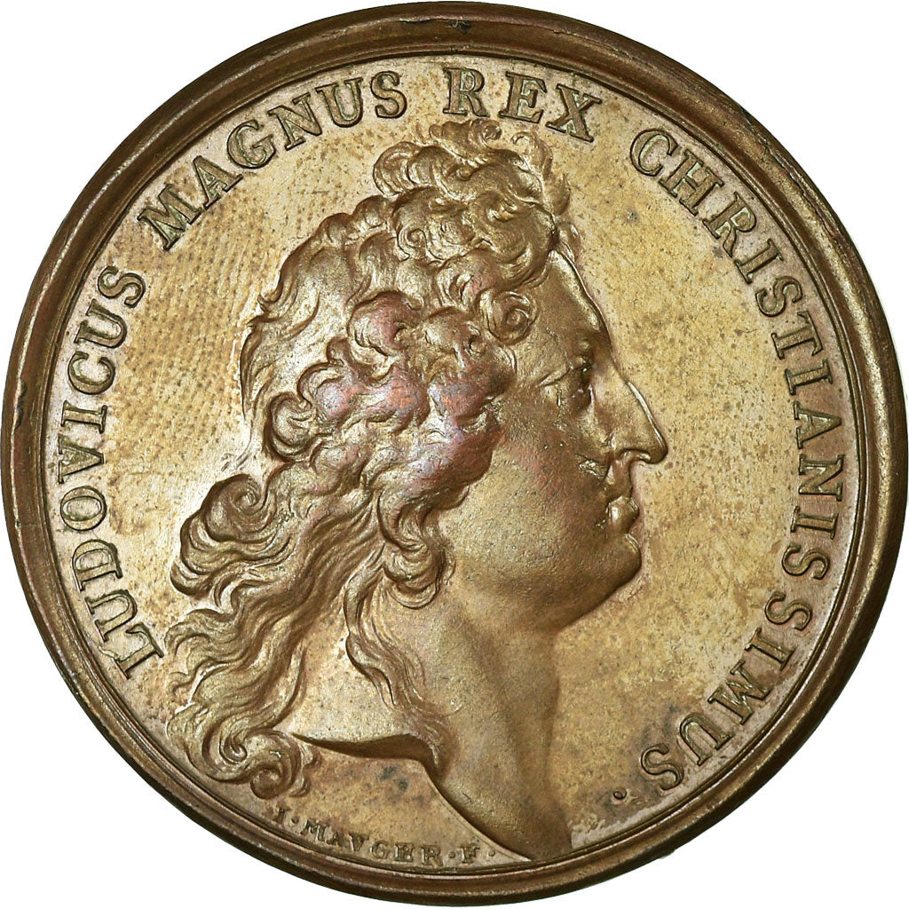 Francia, medalla, Louis XIV, Prise de Philippsbourg, 1688, Mauger, EBC, Cobre