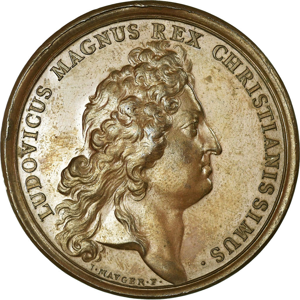França, Medal, Louis XIV, Naissance du Duc d'Anjou, 1683, Mauger, AU(50-53)
