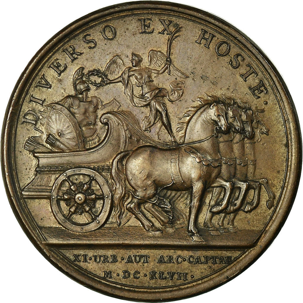 Francia, medaglia, Louis XIV, Prise de Onze Villes, 1647, Mauger, SPL-, Bronzo