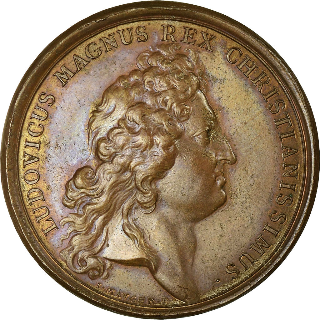 França, Medal, Louis XIV, Etablissement de compagnies de Cadets, 1682, Mauger