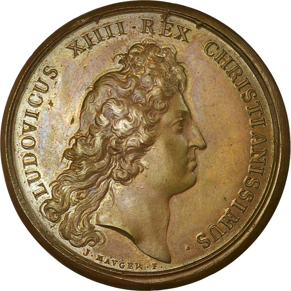 Frankreich, Medaille, Louis XIV, Paix de l'Eglise, 1669, Mauger, VZ, Bronze