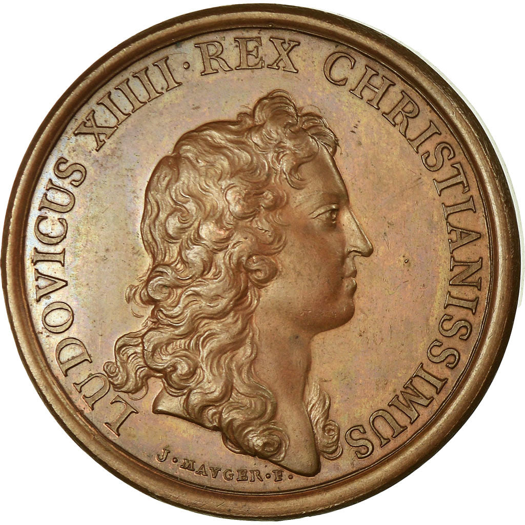 Francia, medaglia, Louis XIV, Prise de Valence en Italie, 1656, Mauger, SPL-