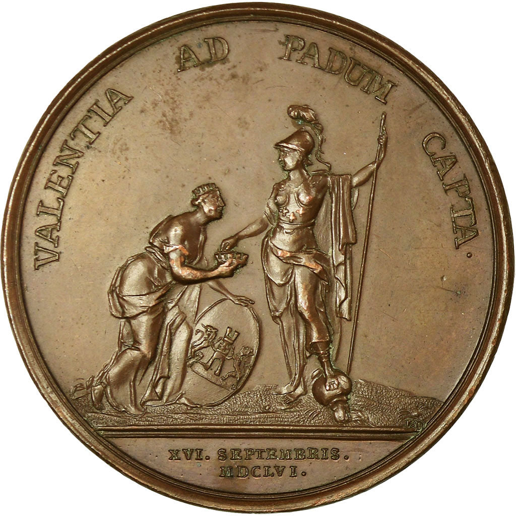 Francia, medaglia, Louis XIV, Prise de Valence en Italie, 1656, Mauger, SPL-