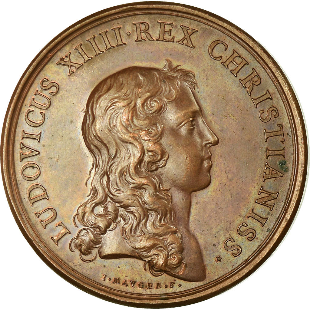 France, Medal, Louis XIV, Défaite du Duc Maximilien de Bavières à