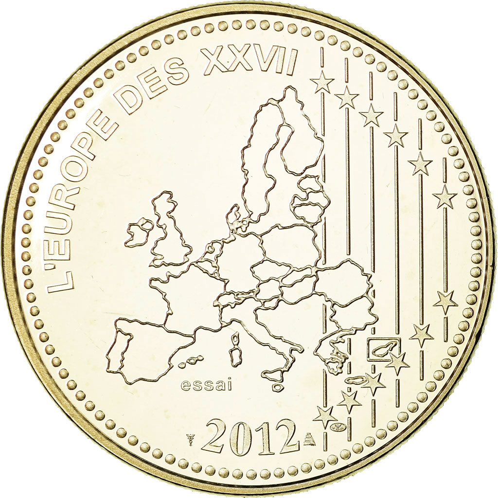 France, Médaille, L'Europe des XXVII, 10 Ans de l'Euro, 2012, FDC