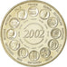 Francia, medaglia, Naissance de l'Euro Fiduciaire, 2002, FDC, Rame-nichel