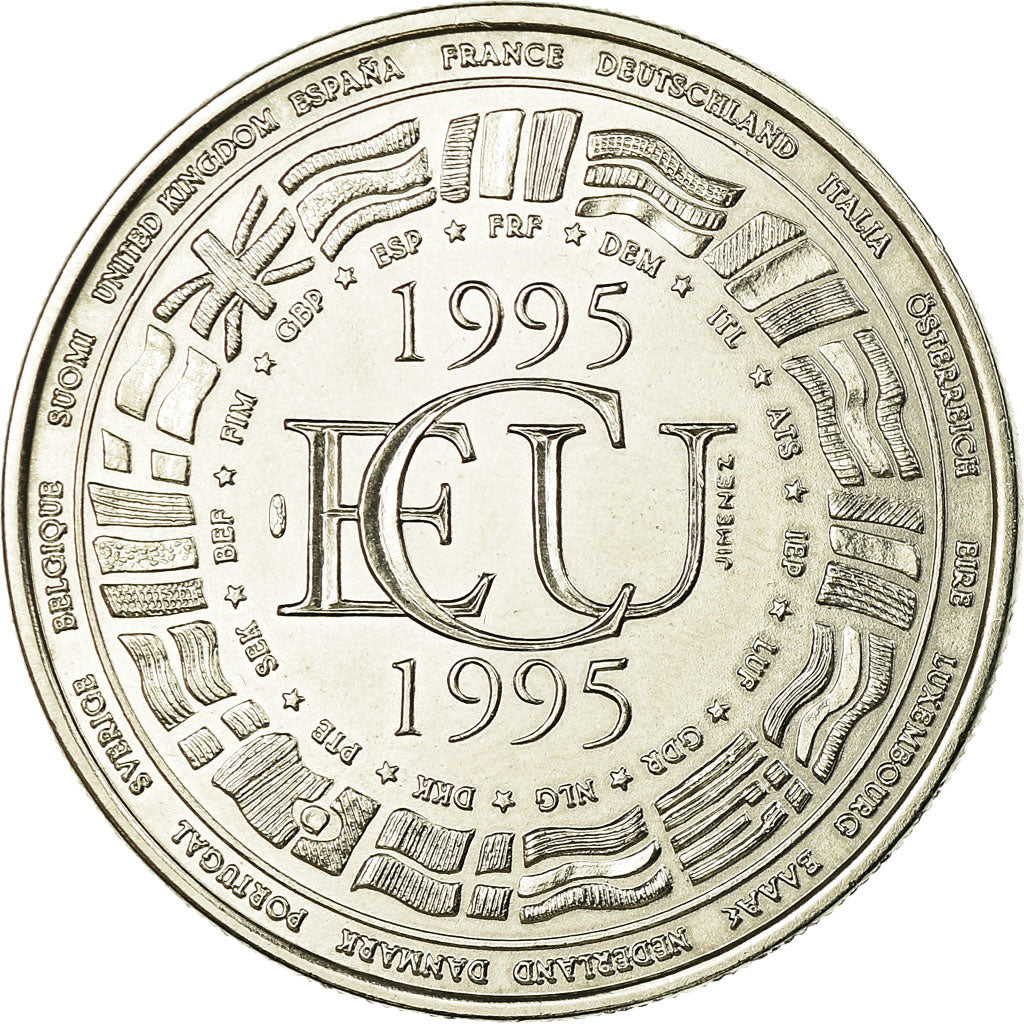 France, Médaille, Ecu Europa, 1995, FDC, Copper-nickel