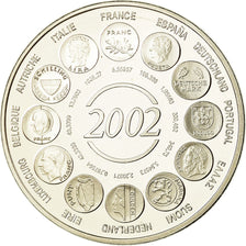France, Médaille, Naissance de l'Euro Fiduciaire, 2002, FDC, Copper-nickel