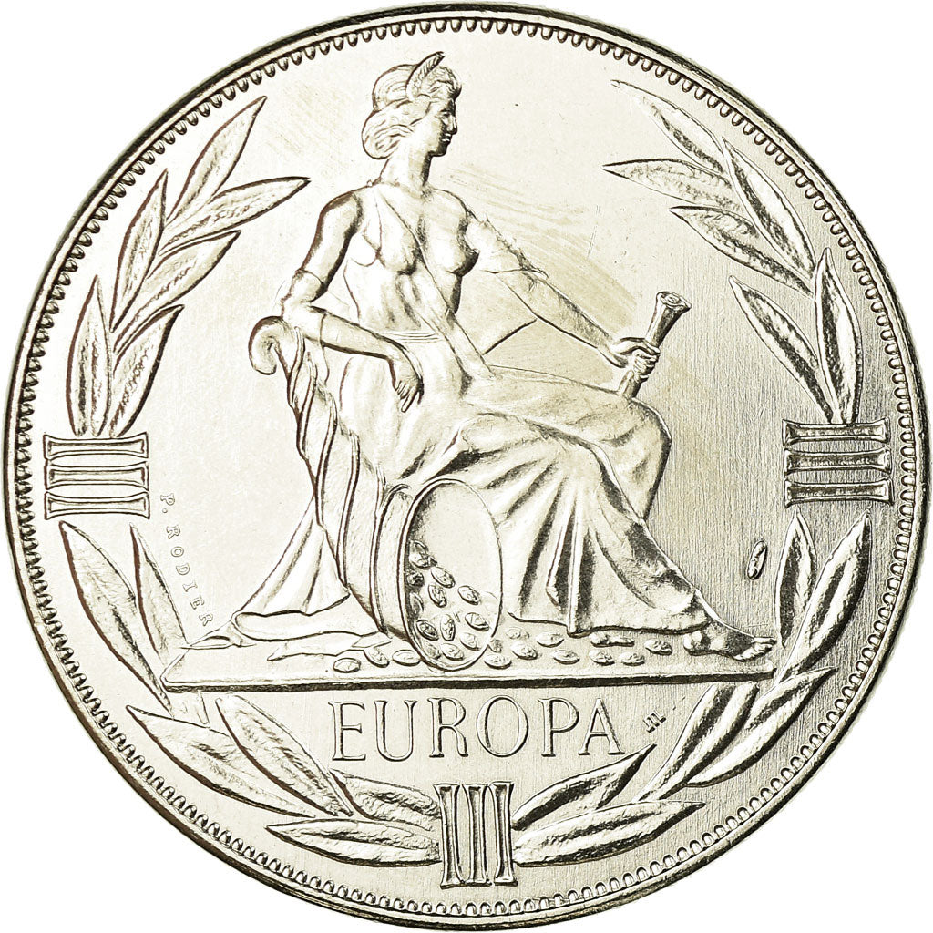 França, Medal, Ecu Europa, Europe Assise, 1980, Rodier, MS(65-70)
