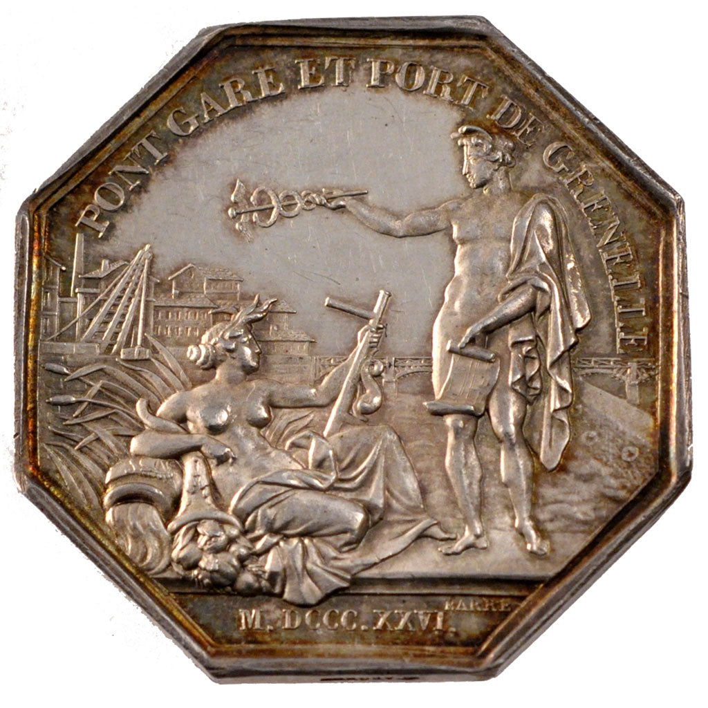France, Trades, Token, 1826, MS(60-62), Silver, 20.27