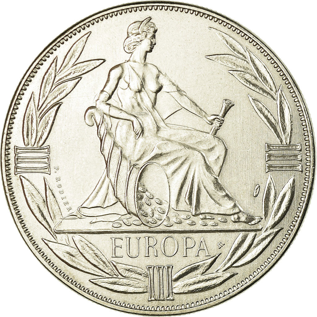 França, Medal, Ecu Europa, Europe Assise, 1983, Rodier, MS(65-70)