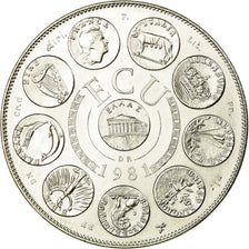 Frankrijk, Medaille, Ecu Europa, Europe Assise, 1981, Rodier, FDC, Copper-nickel
