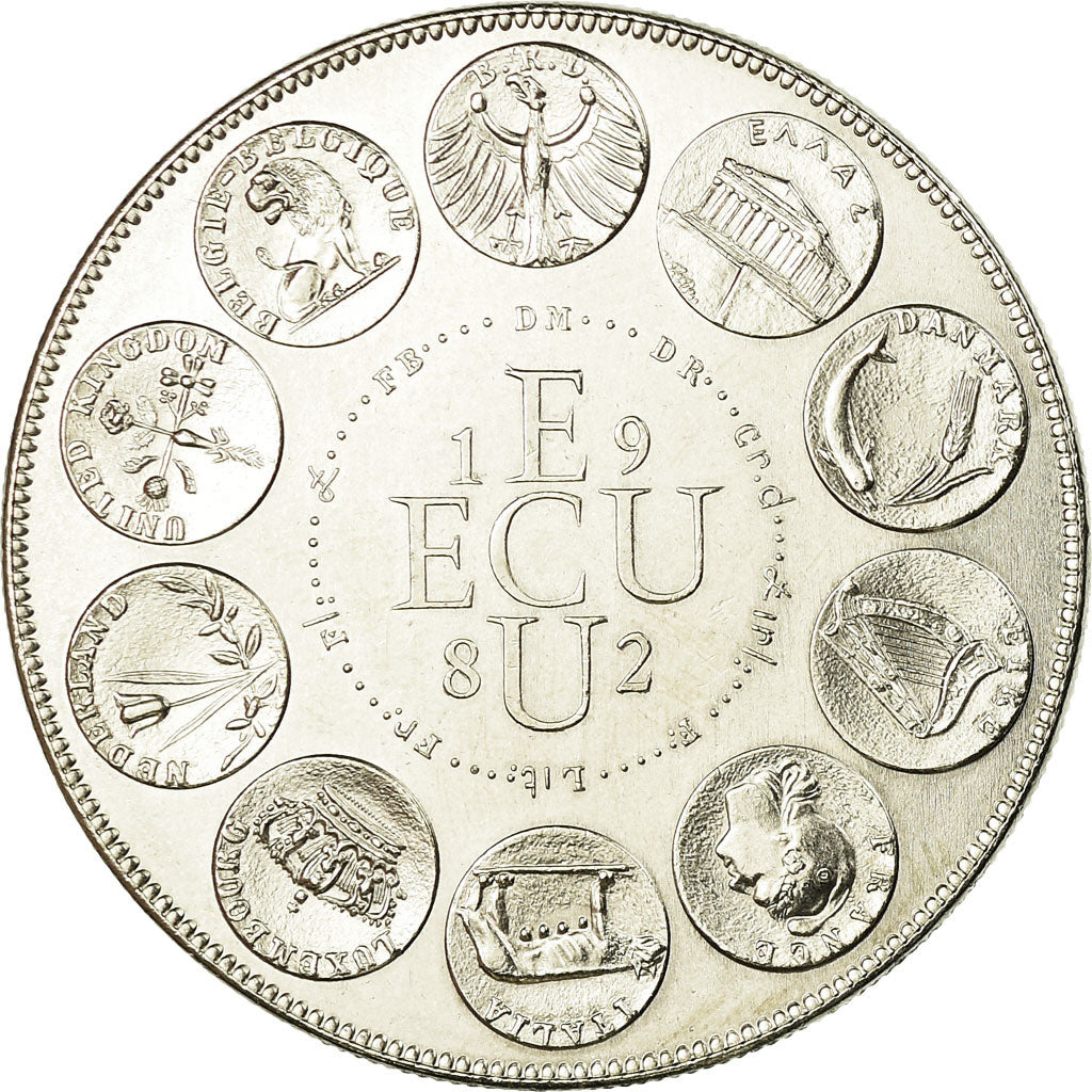 França, Medal, Ecu Europa, Europe Assise, 1982, Rodier, MS(65-70)