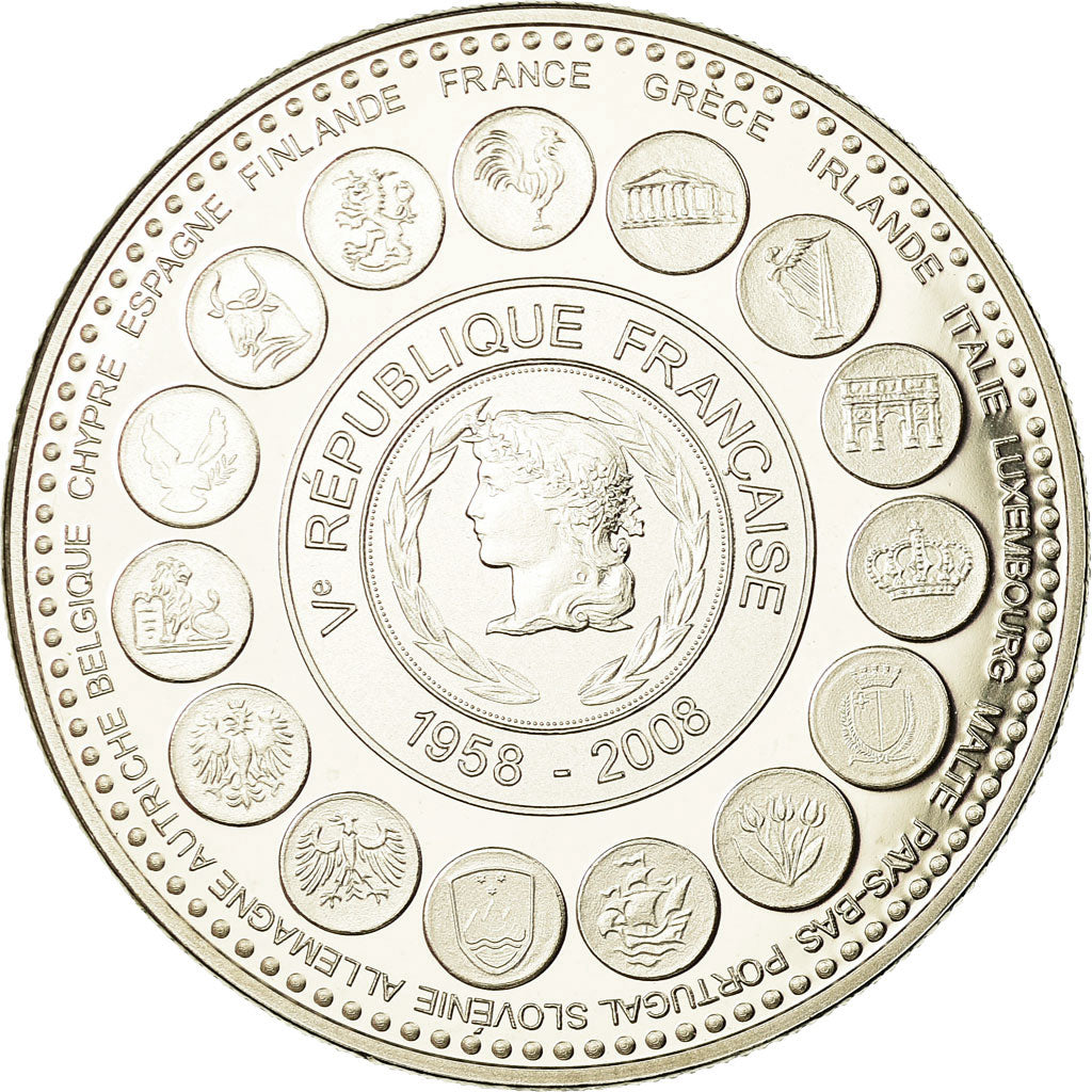 France, Médaille, L'Europe des XXVII, Veme République, 2008, FDC