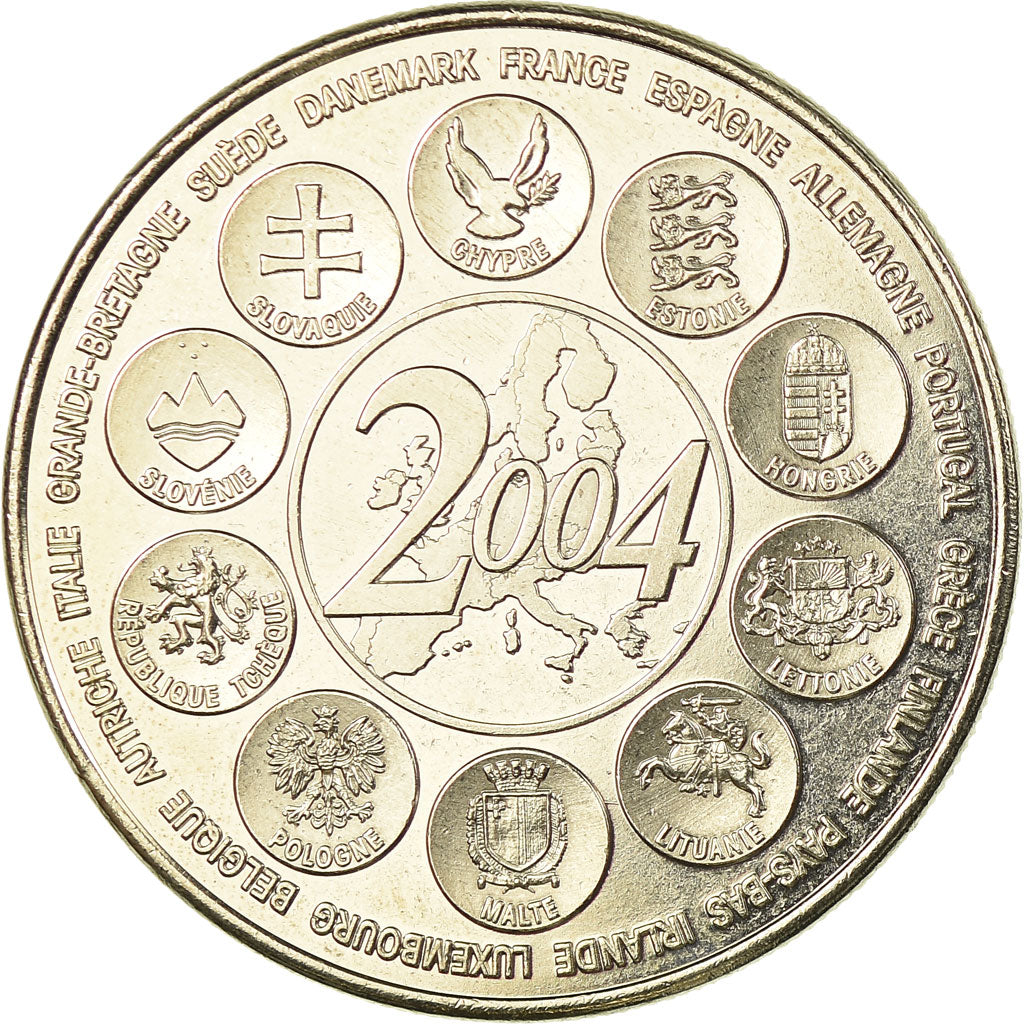 France, Médaille, L'Europe des XXV, Essai, 2004, FDC, Copper-nickel