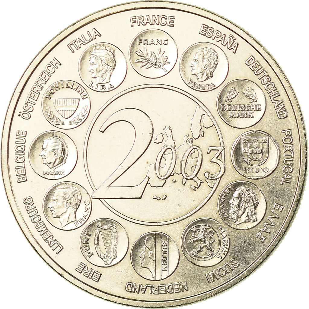 France, Medal, L'Europe des 15, essai, 2003, MS(65-70), Copper-nickel