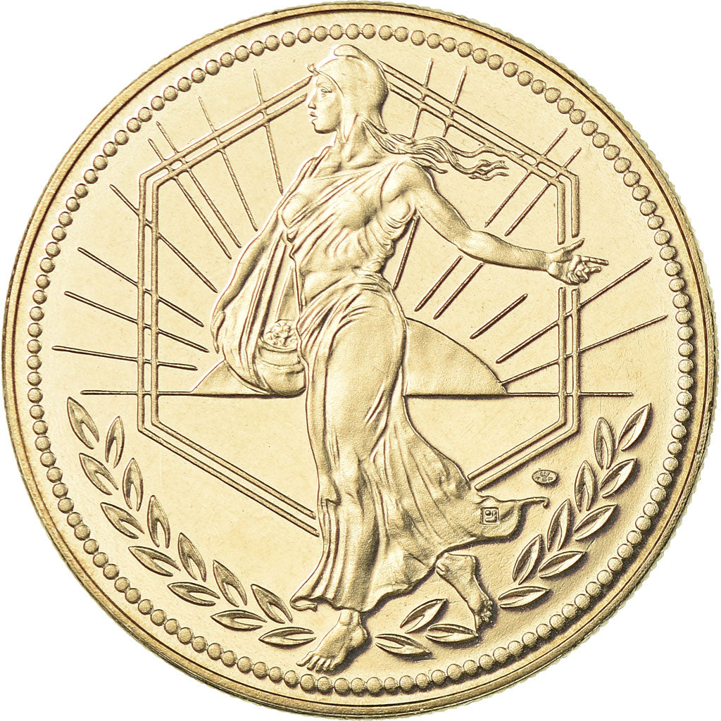 Francia, medaglia, L'Europe, La Semeuse, 2001, FDC, Rame-nichel