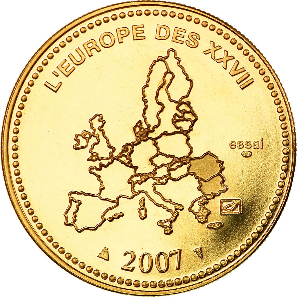 França, Medal, L'Europe des XXVII, La Slovénie entre dans l'Euro, 2007