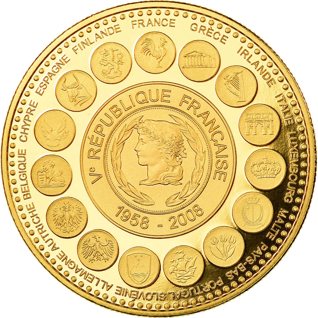 Frankrijk, Medaille, L'Europe des XXVII, Veme République, 2008, FDC