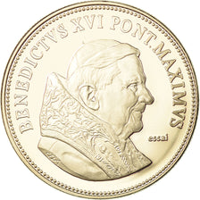 Vatican, Medal, Le Pape Benoit XVI, 2013, MS(65-70), Copper-nickel