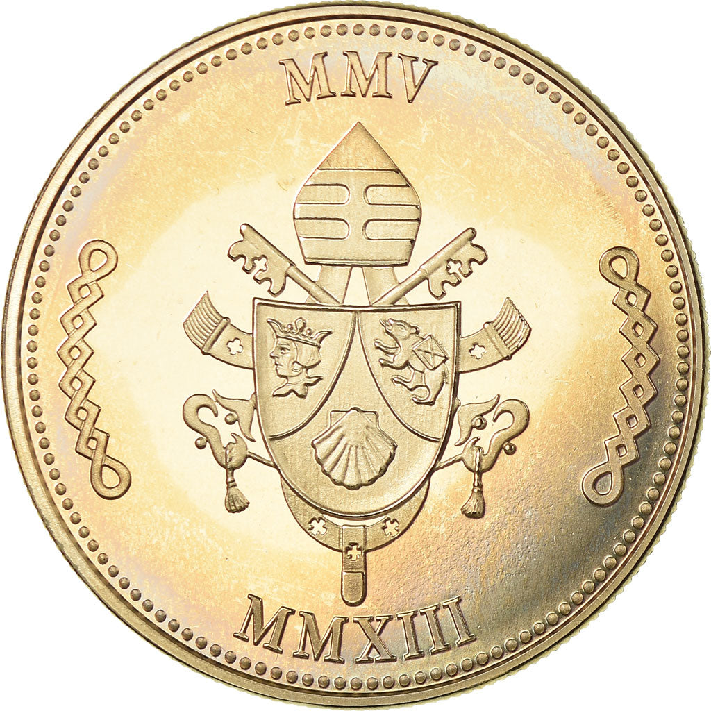 Vatikan, Medaille, Le Pape Benoit XVI, 2013, STGL, Copper-nickel