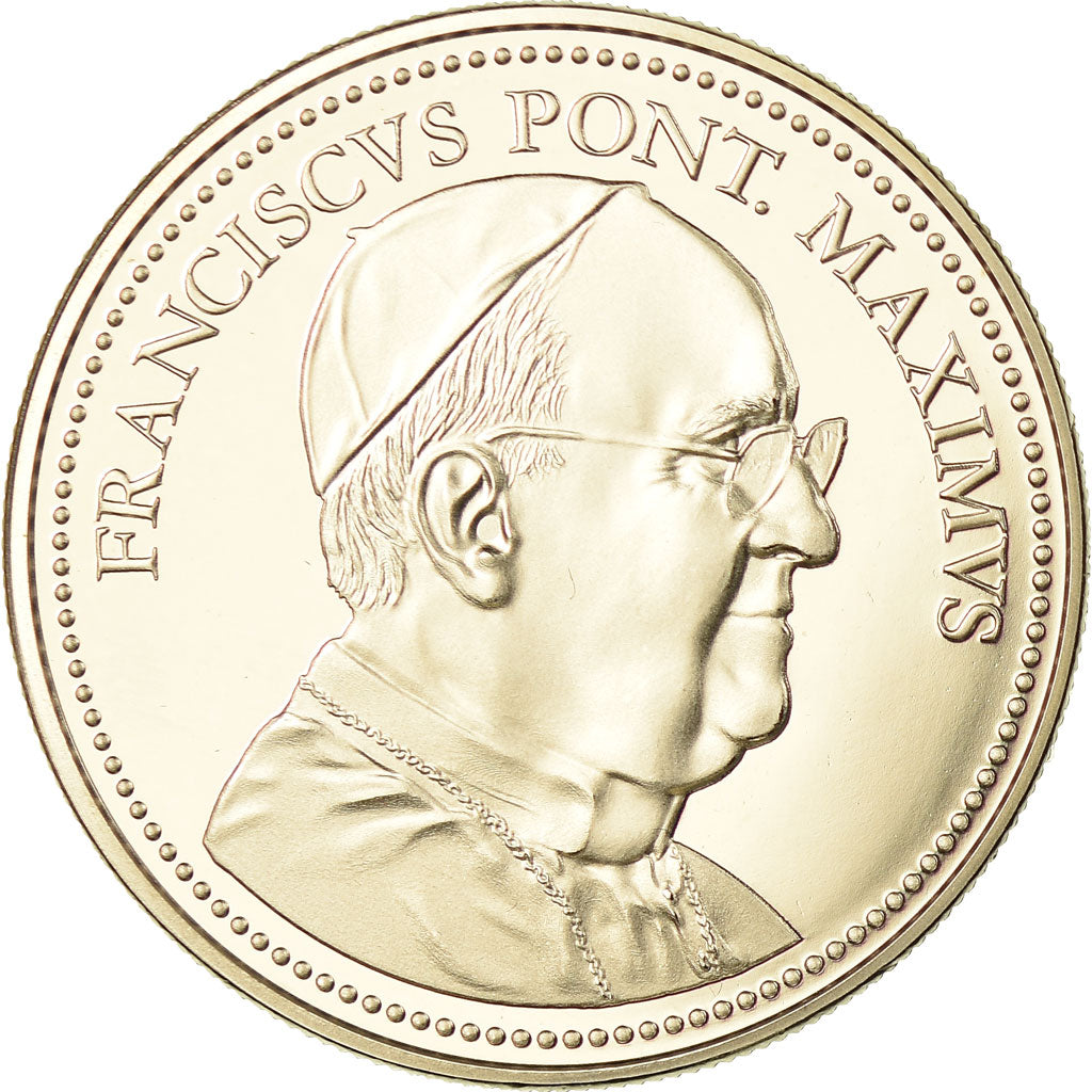 Vatican, Médaille, Le Pape François, Religions & beliefs, FDC, Copper-nickel