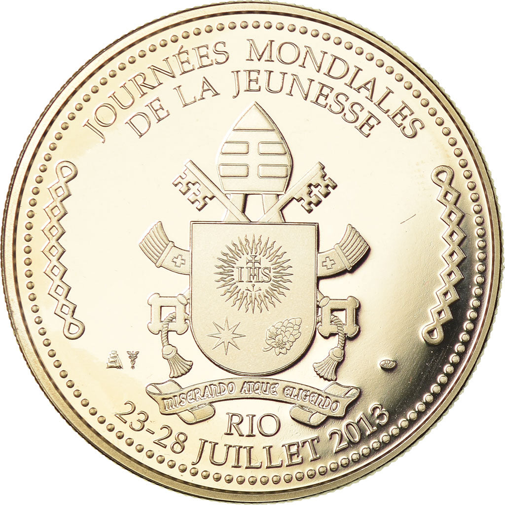 Vatican, Médaille, Le Pape François, Religions & beliefs, FDC, Copper-nickel