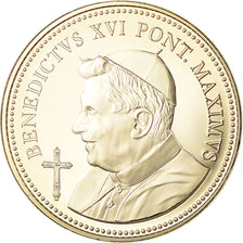 Vatican, Medal, Le Pape Benoit XVI, 2013, MS(65-70), Copper-nickel