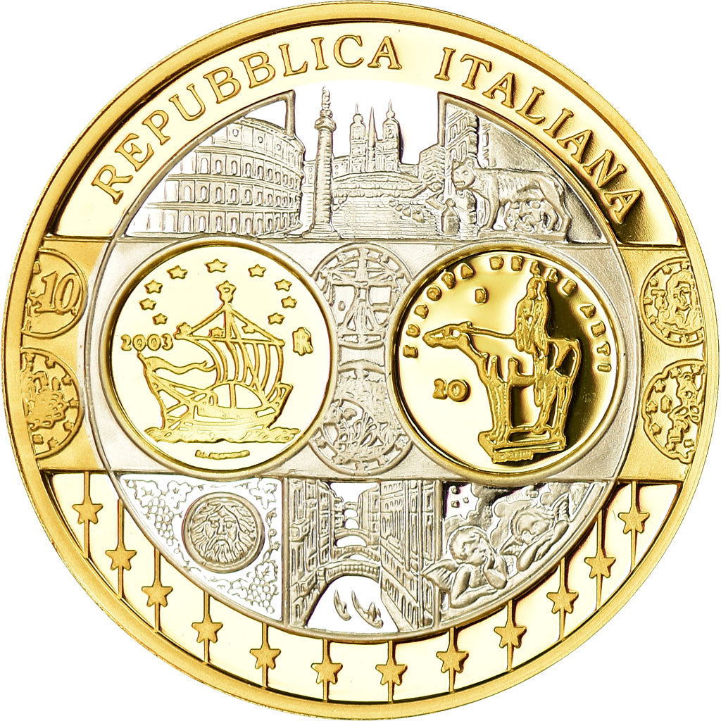 Italy, Medal, Euro, Europa, MS(65-70), Silver