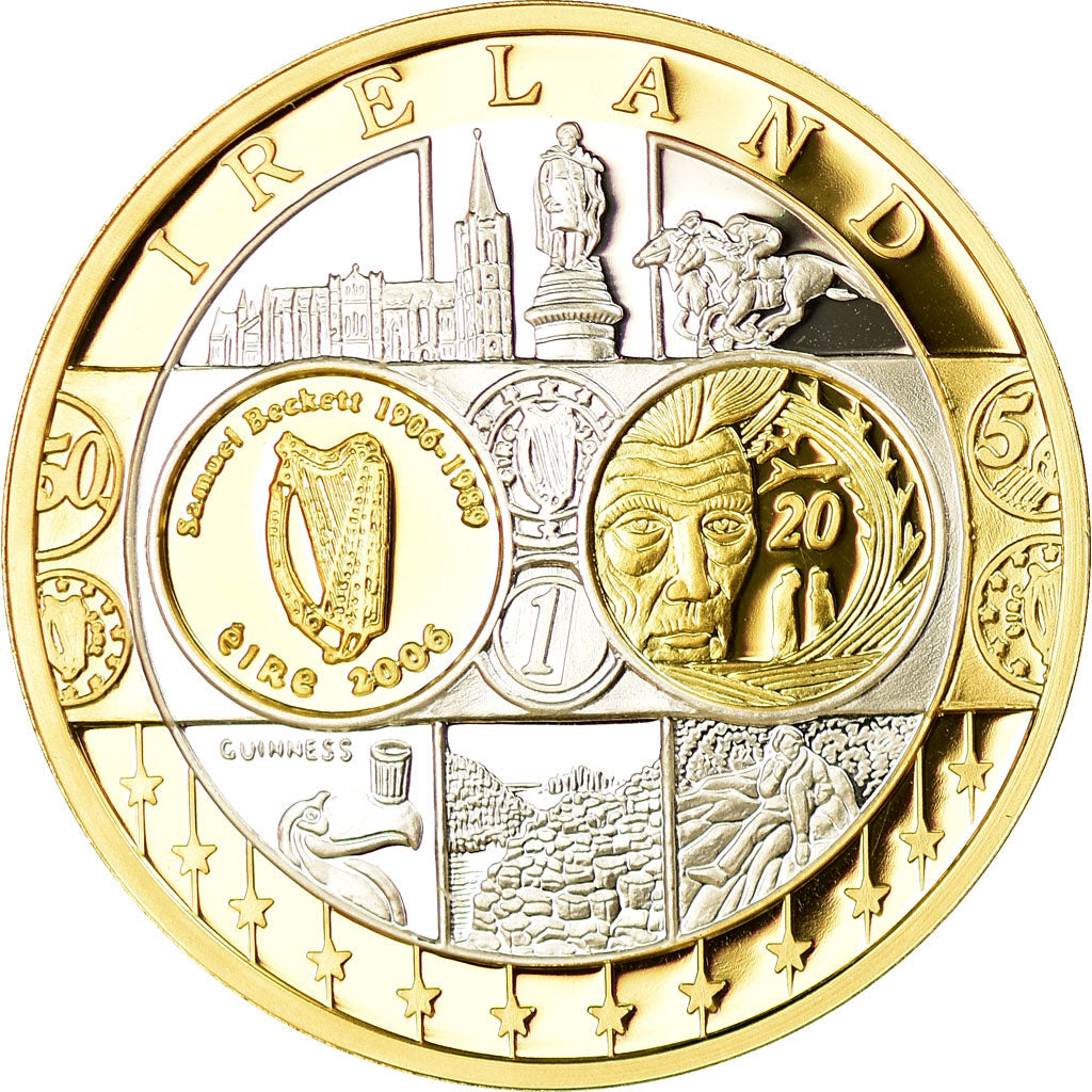 Ireland, Medal, Euro, Europa, MS(65-70), Silver