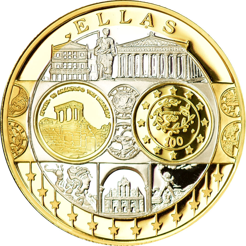 Greece, Medal, Euro, Europa, MS(65-70), Silver