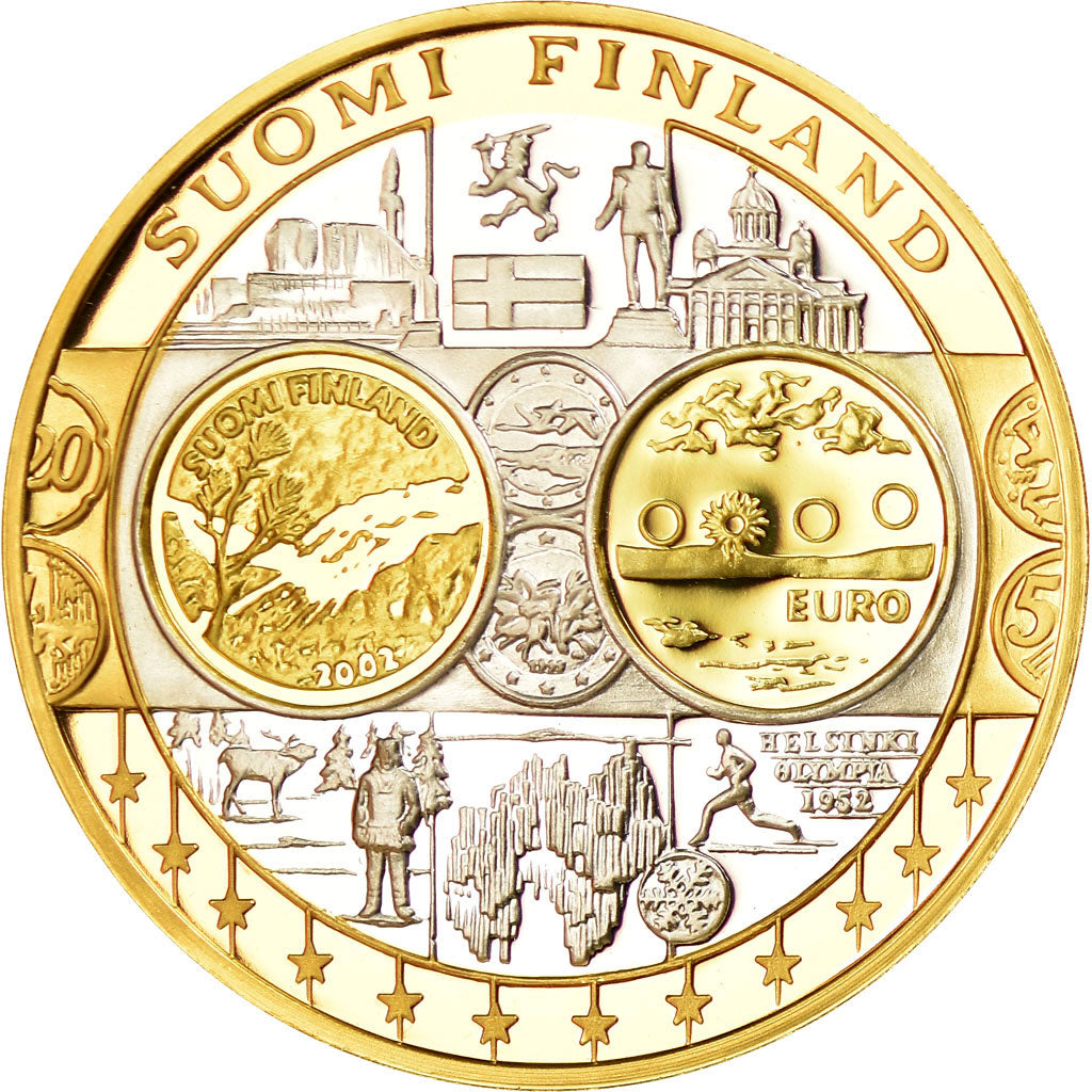 Finland, Medal, Euro, Europa, MS(65-70), Silver