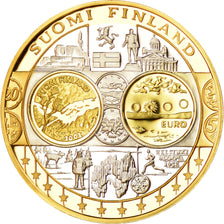 Finland, Medal, Euro, Europa, MS(65-70), Silver