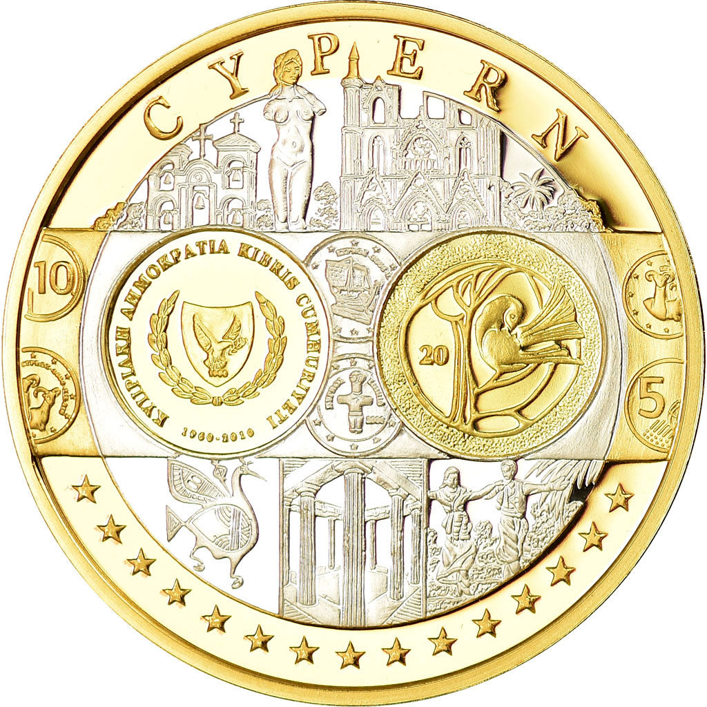 Cyprus, Medal, Euro, Europa, MS(65-70), Silver