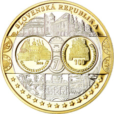 Slovakia, Medal, Euro, Europa, MS(65-70), Silver