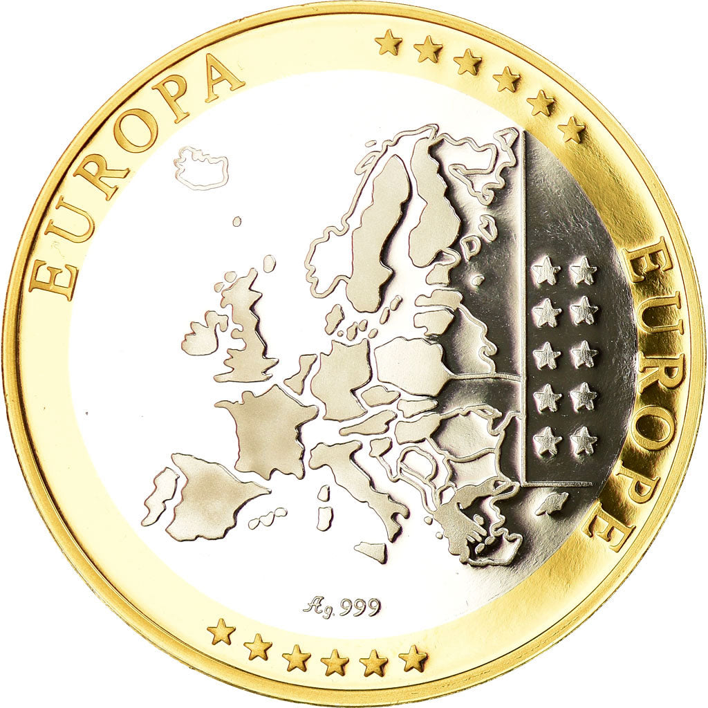 Slovakia, Medal, Euro, Europa, MS(65-70), Silver