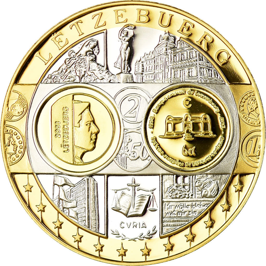 Luxembourg, Médaille, Euro, Europa, FDC, Argent