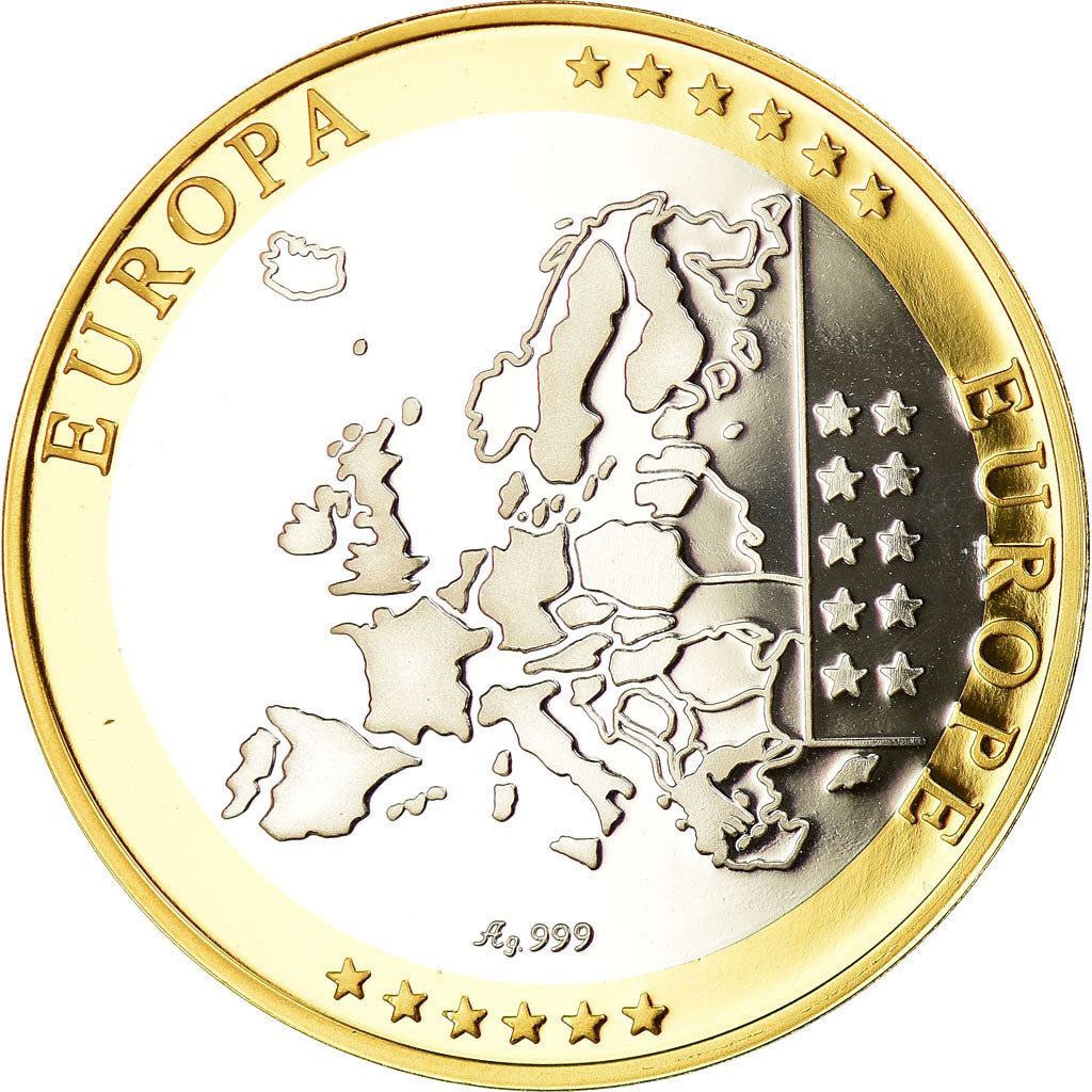 Ireland, Medal, Euro, Europa, MS(65-70), Silver