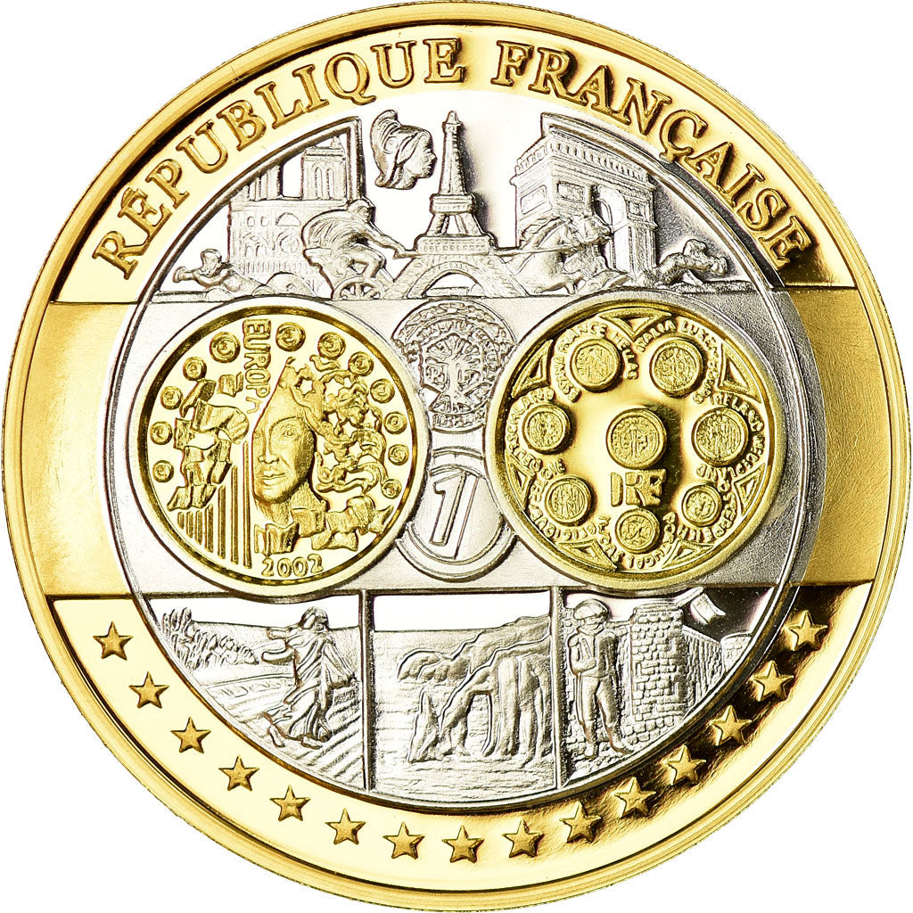 France, Medal, Europa, République Française, MS(65-70), Silver
