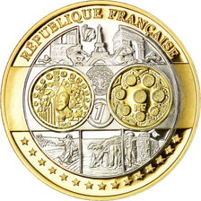 France, Medal, Europa, République Française, MS(65-70), Silver