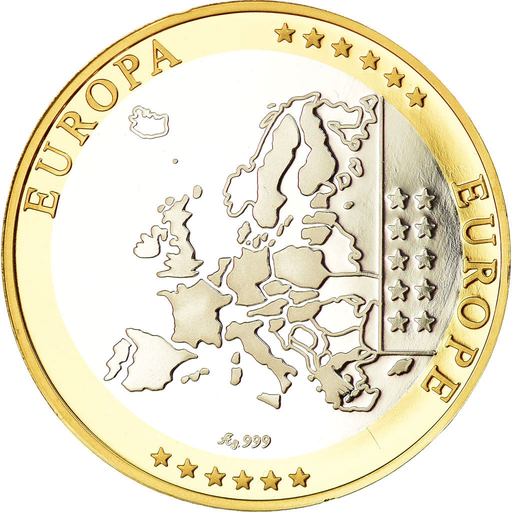 Italy, Medal, Euro, Europa, MS(65-70), Silver