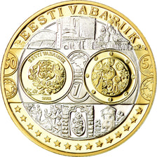 Estonia, Medal, Euro, Europa, MS(65-70), Silver