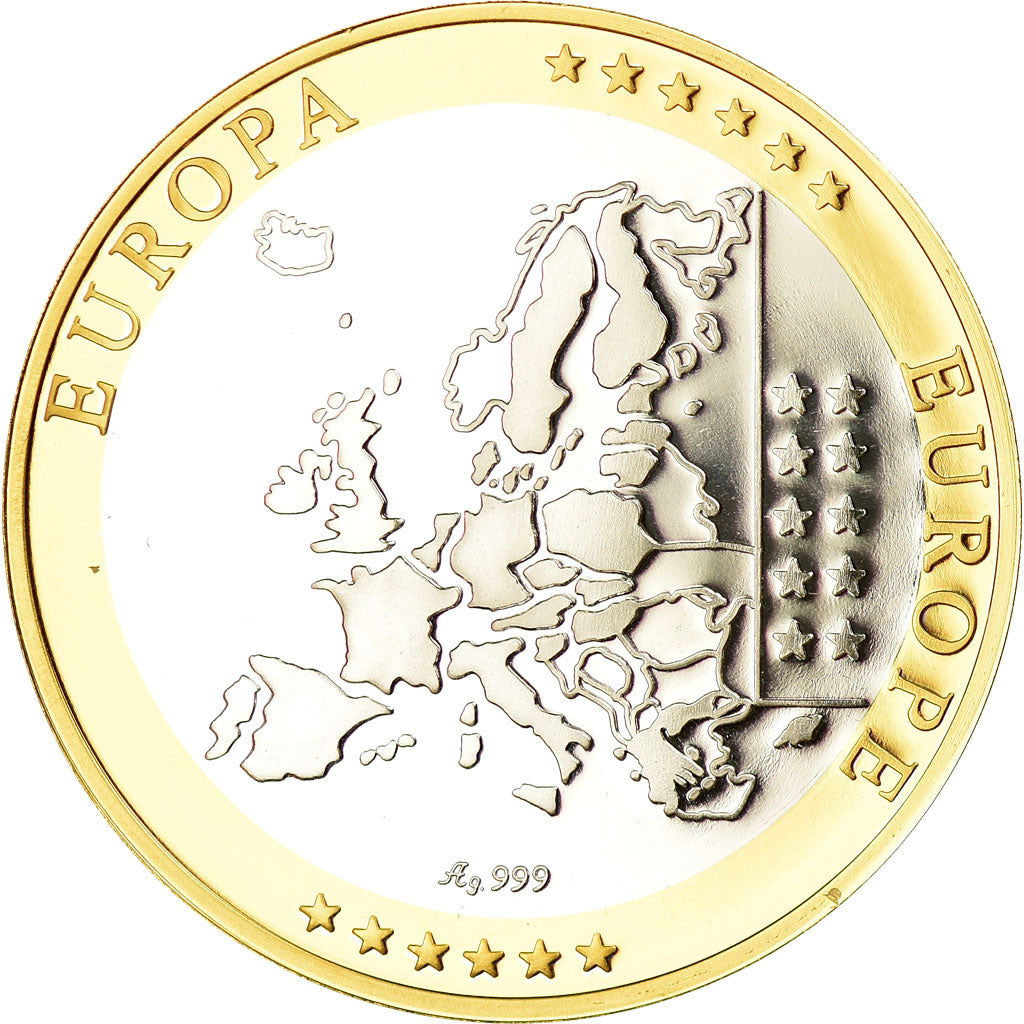 Estonia, Medal, Euro, Europa, MS(65-70), Silver