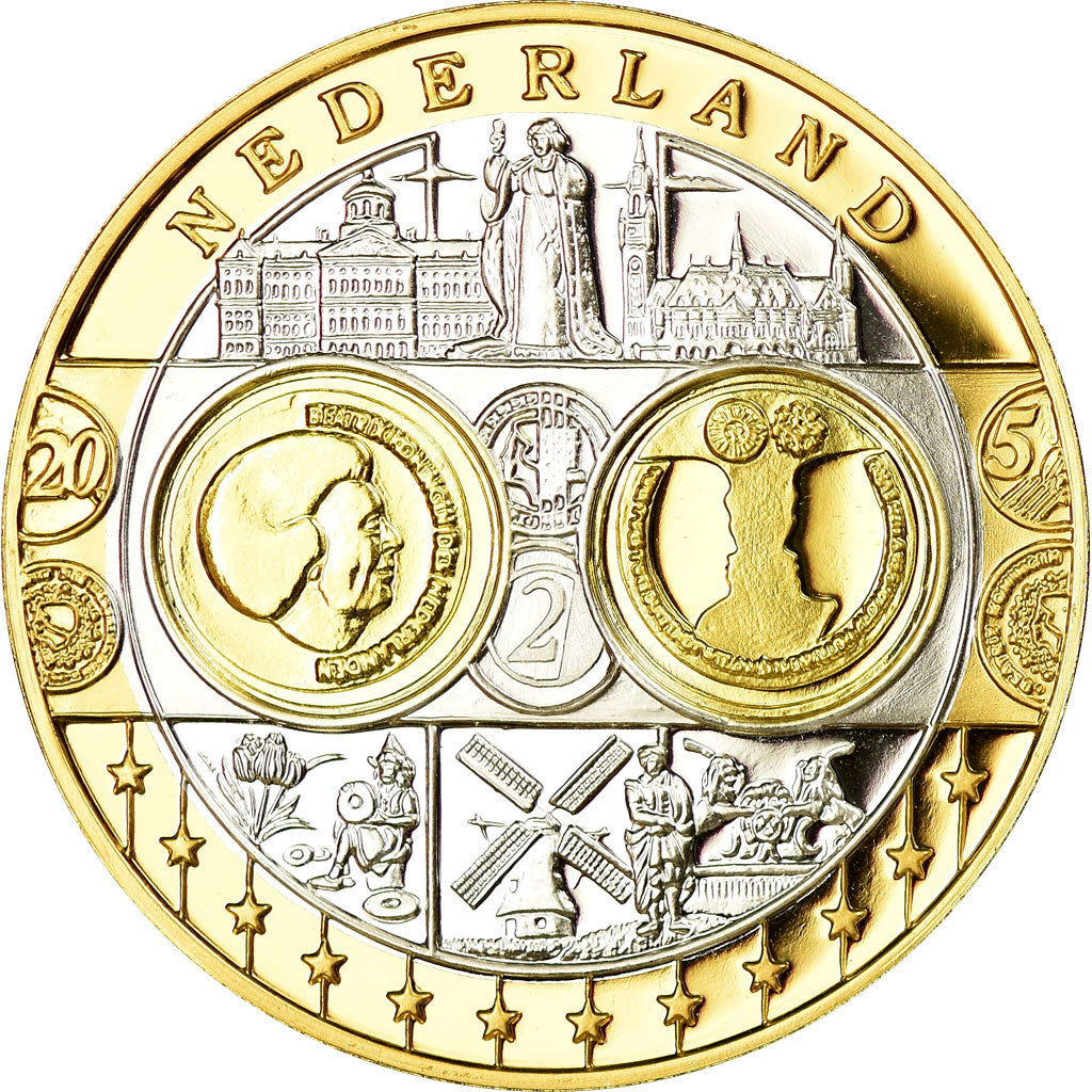 Netherlands, Medal, Euro, Europa, MS(65-70), Silver