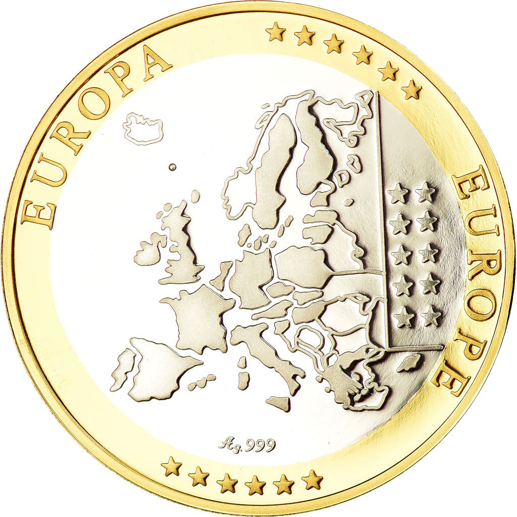 Netherlands, Medal, Euro, Europa, MS(65-70), Silver