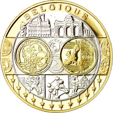 Bélgica, medalla, Euro, Europa, FDC, Plata