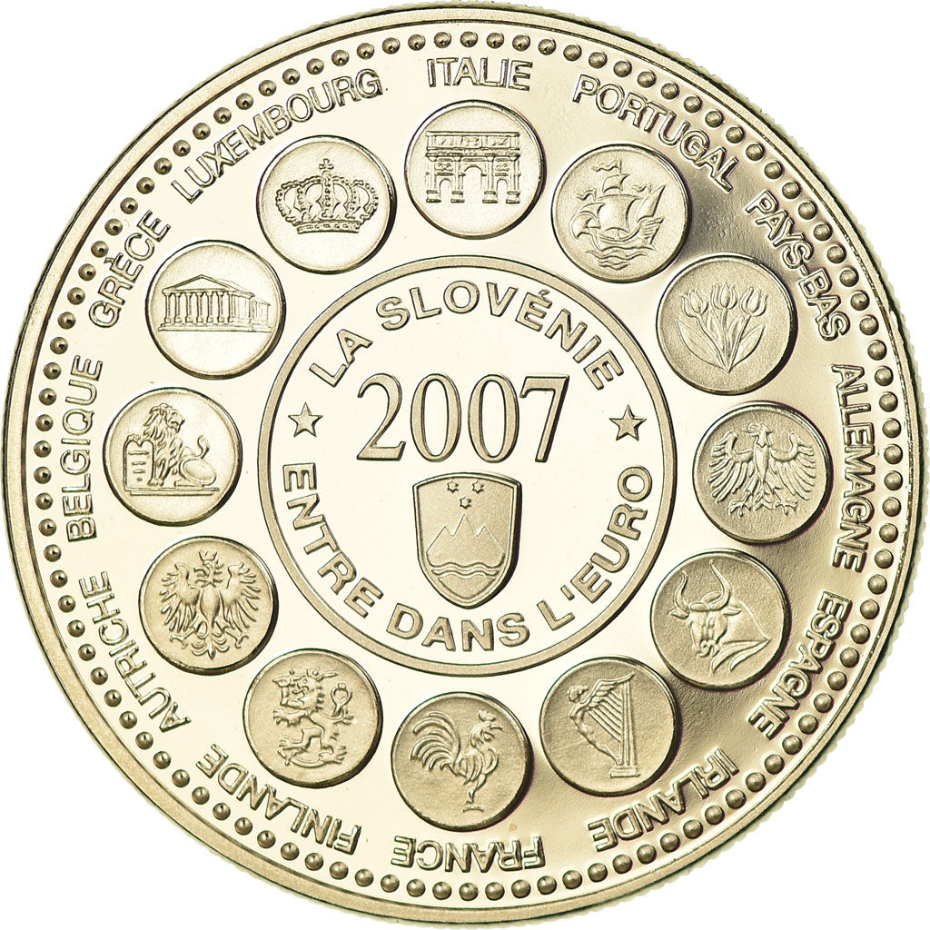 Francia, medaglia, L'Europe des XXVII, La Slovénie entre dans l'Euro, 2007