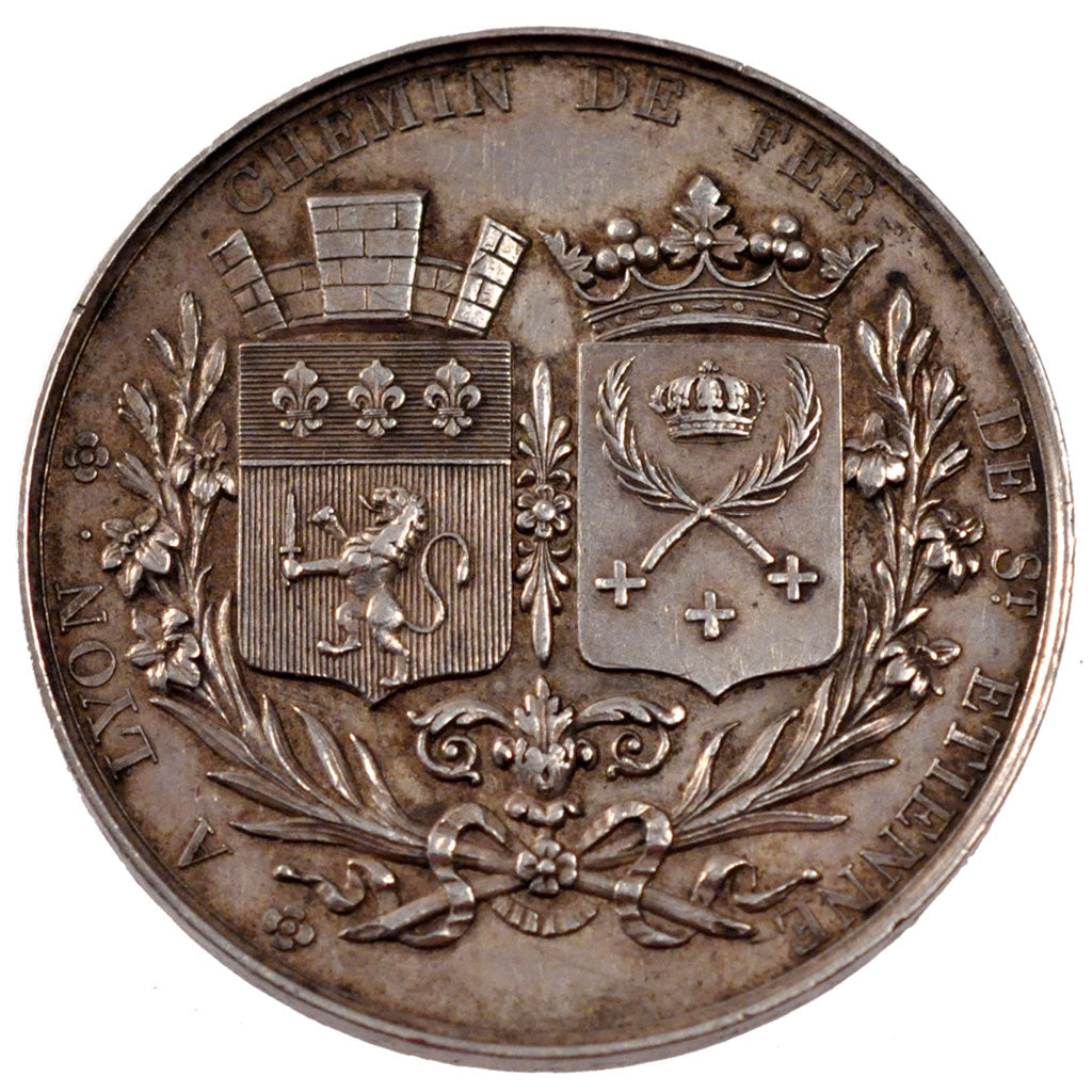 France, Railway, Token, 1826, AU(55-58), Silver, 22.66