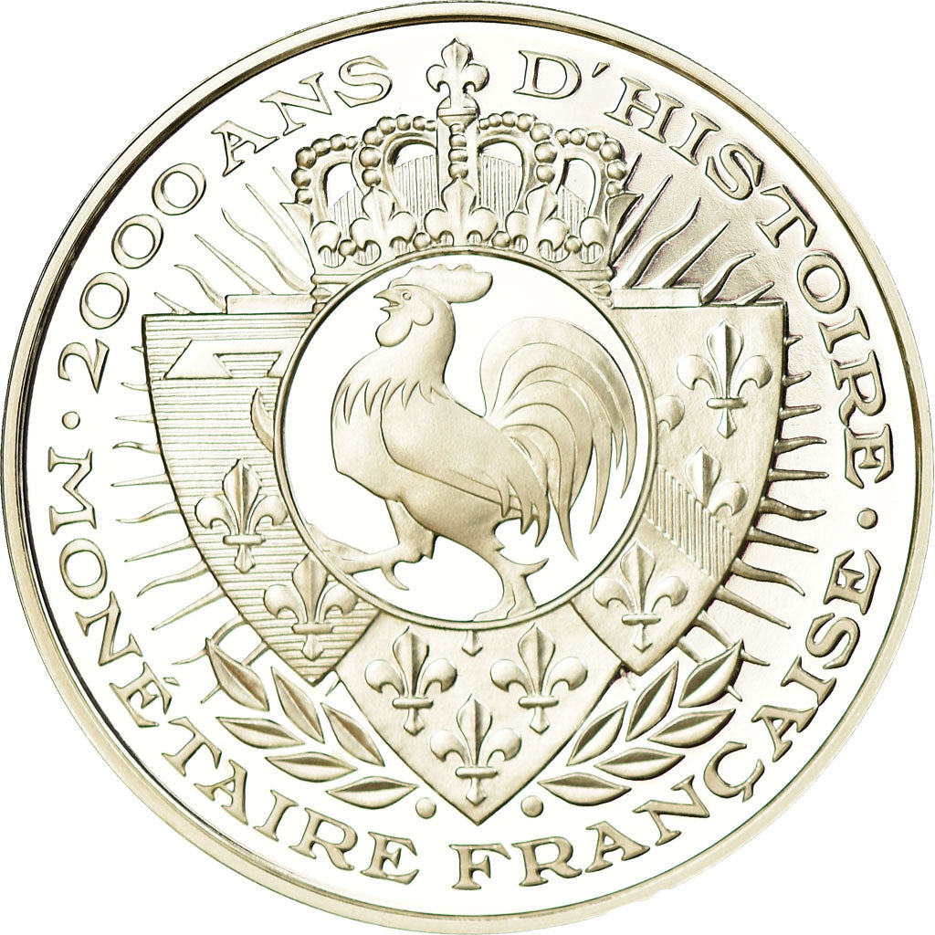 France, Medal, 2000 ans d'Histoire Monétaire française, Charles de Gaulle