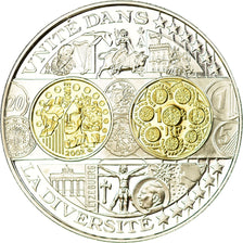 France, Medal, Histoire Monétaire, Unité dans la Diversité, MS(65-70), Silver